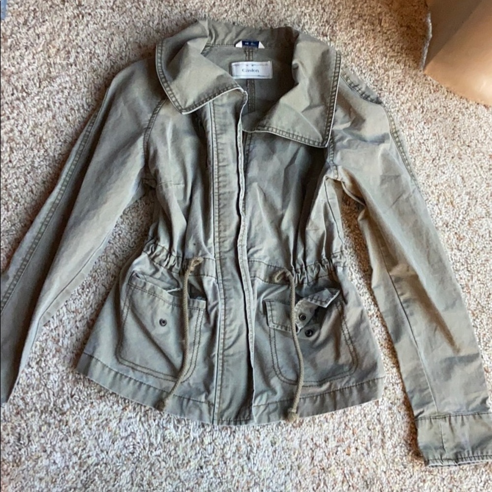 Green army jacket